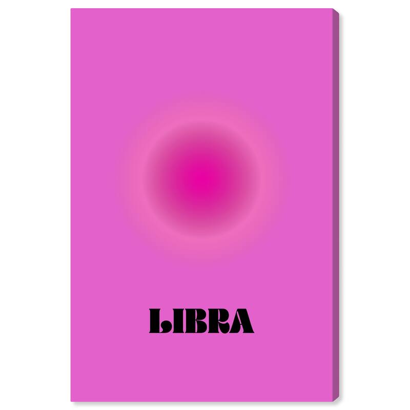 Wynwood Studio Canvas Spiritual and Religious Aura Libra Purple and Violet Modern & Contemporary Wall Art Canvas Print