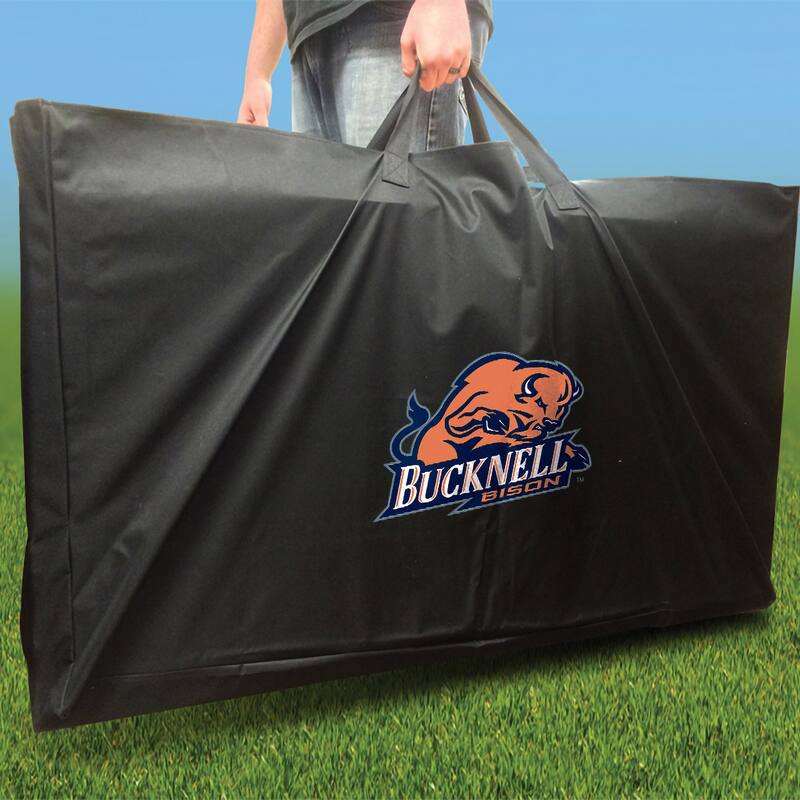 Bucknell Bison Striped Outdoor Cornhole Board Set
