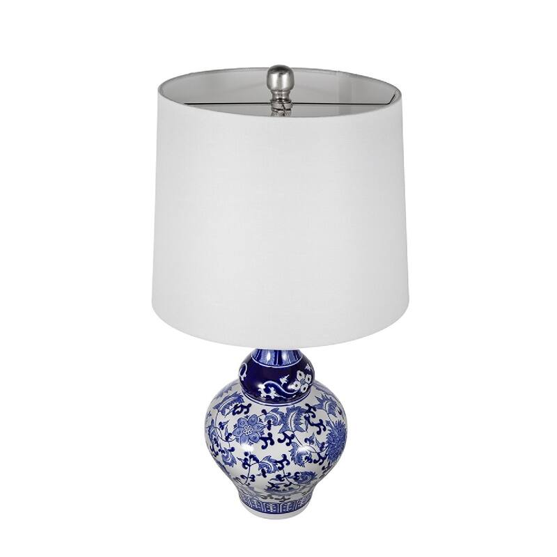 A&B Home Round Ceramic Vase Lamp