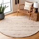 preview thumbnail 24 of 43, SAFAVIEH Handmade Marbella Atina Wool Rug 6' Round - Taupe/Ivory - Round