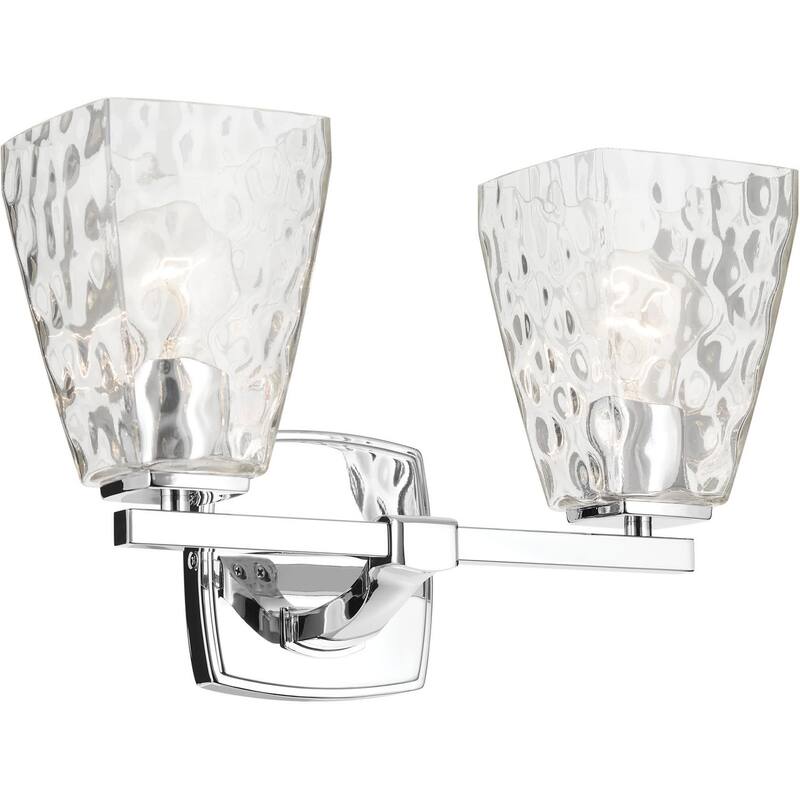 Kichler 55215WTR Marant 2 Light 14" Wide Vanity Light with Clear Water - Chrome
