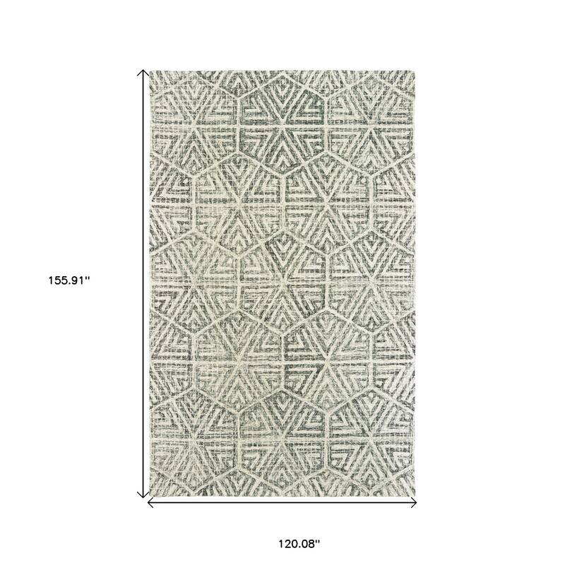 HomeRootsGeometric Transitional Rectangle Area Rug