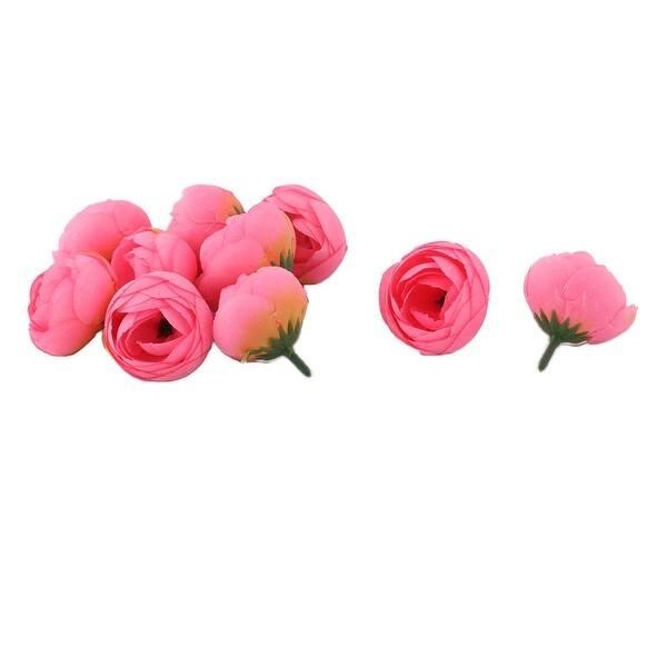 Bride Wedding Fabric Artificial Flower Buds Heads DIY Garland Decor Pink 10pcs