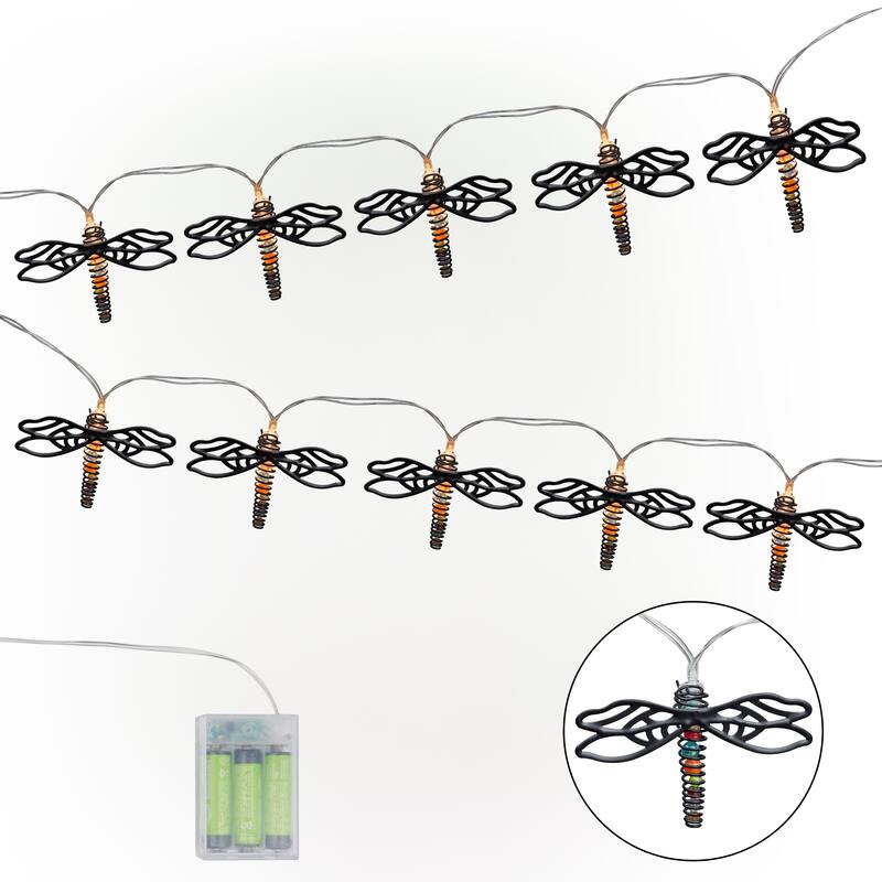 Alpine Dragon Fly LED String Lights, 1 Inch Tall