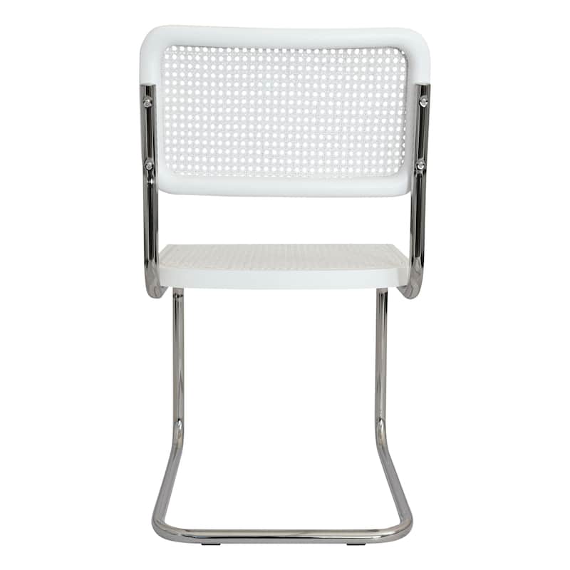 Breuer Chair Company Marcel Breuer Cesca Cane Cantilever Side Chair w/ Chrome Steel Frame (Various Wood & Cane Colors)