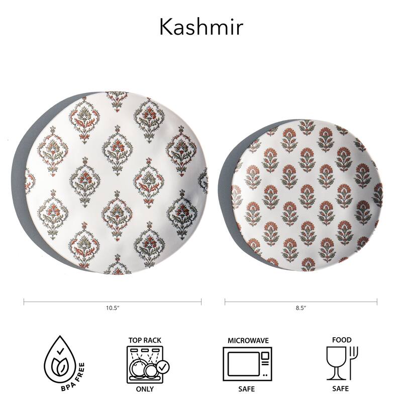 Abode Homewares Kashmir NewWave Melamine Dinner Plate - 10.5" - Set of 6