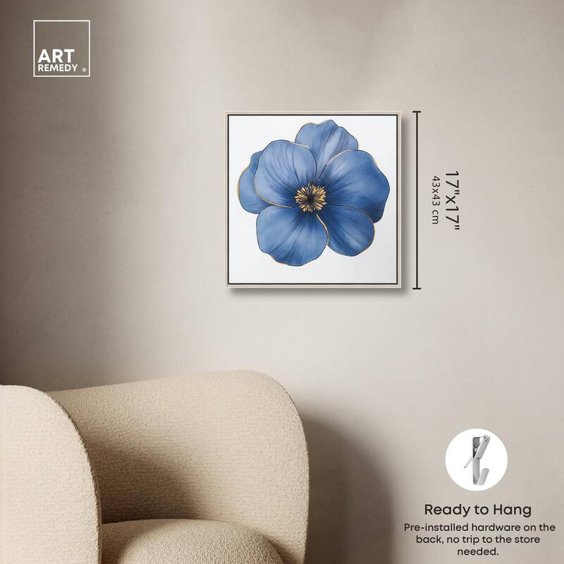 Blue Brilliance II Canvas by Art Remedy