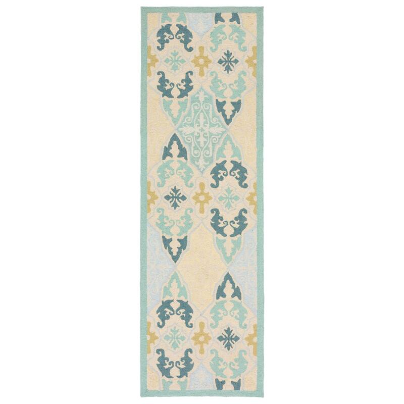 SAFAVIEH Handmade Chelsea Sabrija French Country Wool Rug - 2'6" x 6' Runner - Multi