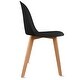 preview thumbnail 62 of 71, Set of 4 Plastic Dining Side Chair Wood For Event Kitchen Office Event Garden Patio Cafe Indoor Outdoor