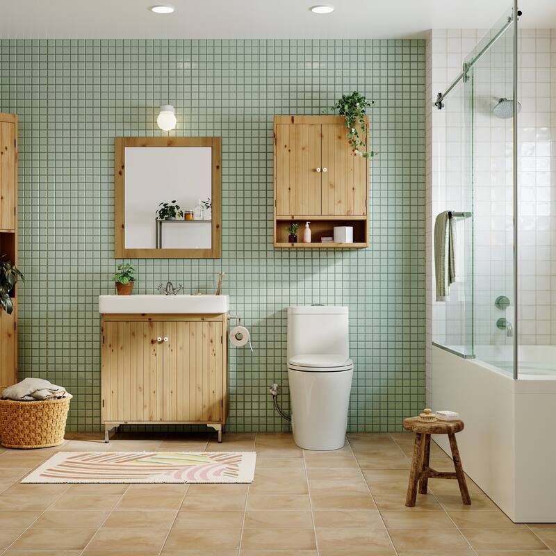 HOROW 1 Piece Compact Elongated ADA Height Dual Flush Toilet White 0.8 1.26 GPF 1000g Flush Seat Included