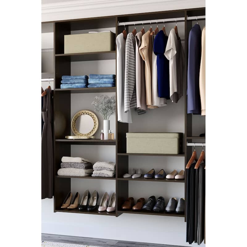 Easy Track 10 Ft. W. Dual Tower Basic Laminate Closet Kit