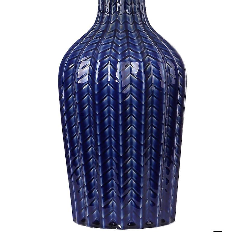 Rockwell 23" Ceramic Table Lamp Linen Shade (Set of 2)
