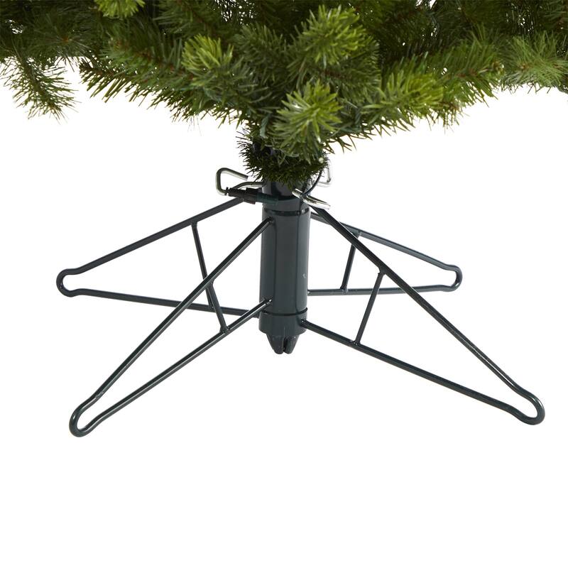 6.5' Pre-Lit Colorado Spruce Artificial Christmas Tree, Warm White LED Lights - 6.5 Foot