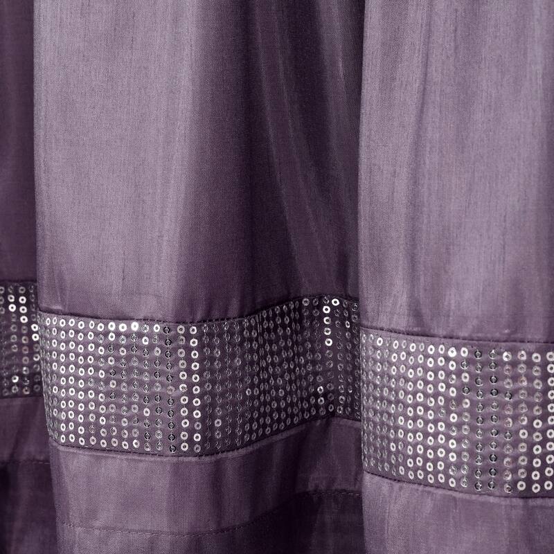 Silver Orchid Viby Faux Silk Night Sky Window Valance - 84x18