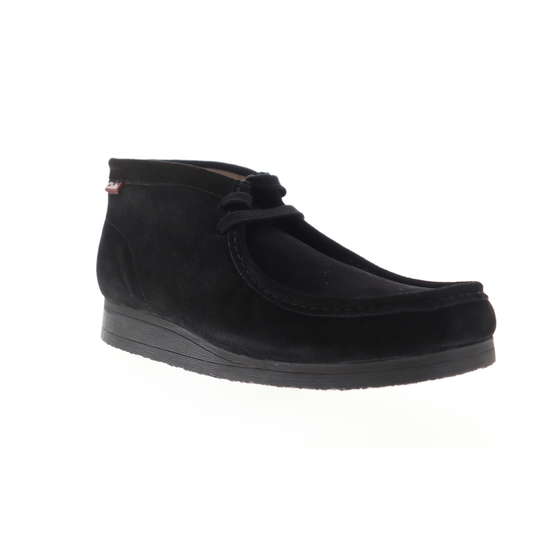 clarks stinson hi black suede