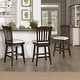 preview thumbnail 10 of 61, Eleanor Slat Back Wood Swivel Stool by iNSPIRE Q Classic
