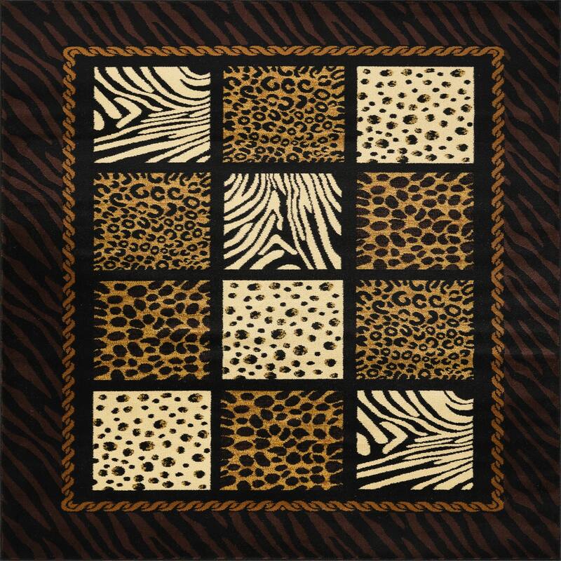 5 ft. 3 in. x 7 ft. 3 in. Animal Print Area Rug - 7' x 5'