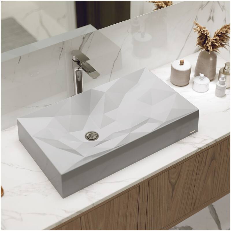 Karran USA SQS400 Sternhagen 28-1/8" Rectangular Quartz Composite