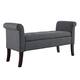 Ivy Charcoal Storage Bench - Charcoal