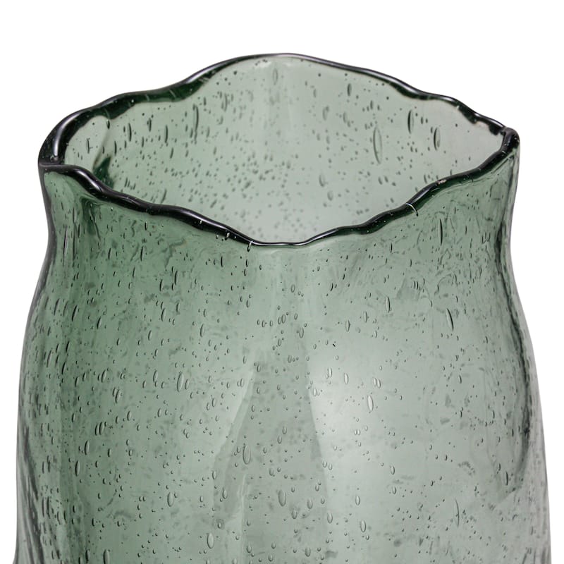 Glass Organic Shaped Marbled Vase