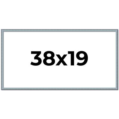 38x19 Frame Rustic Sky Blue Solid Wood Picture Frame | 0.75 Inch