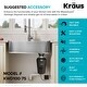 preview thumbnail 89 of 137, KRAUS Kore Workstation Drop-In Stainless Steel Kitchen Sink