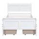 preview thumbnail 149 of 158, (Twin/Full/Queen)Curved Legs Design Platform Bed Frame with 4 Drawers