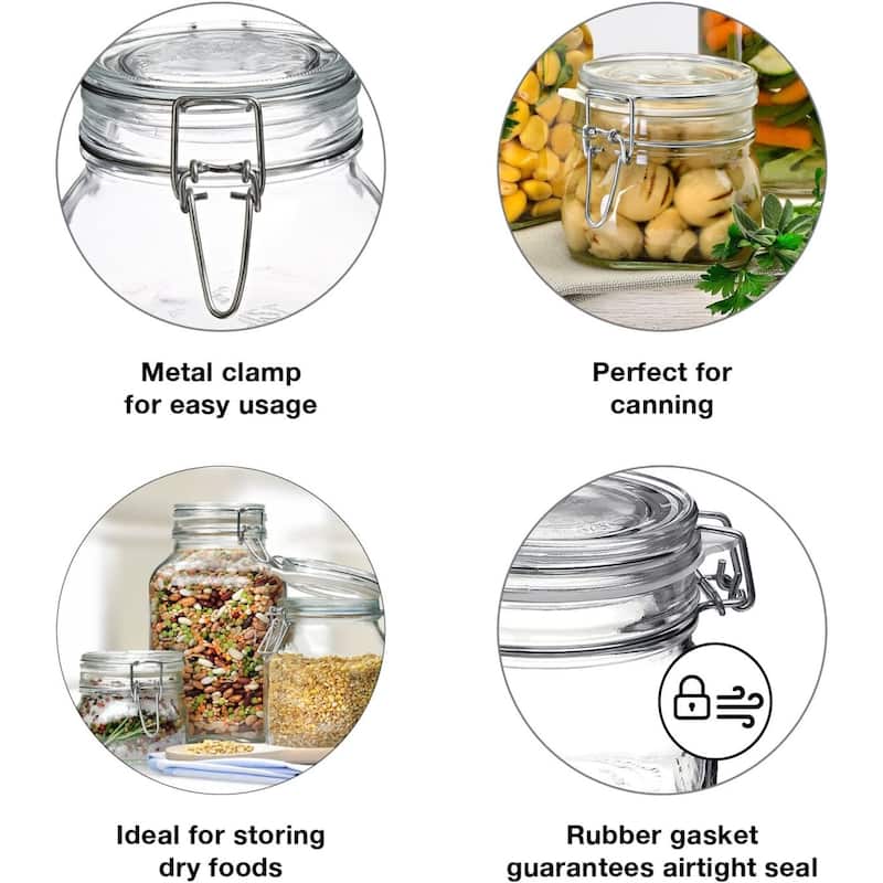 Bormioli Rocco Set of 2 Fido Jars