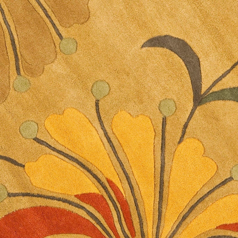 SAFAVIEH, Handmade Soho Renada Floral N.Z. Wool Rug