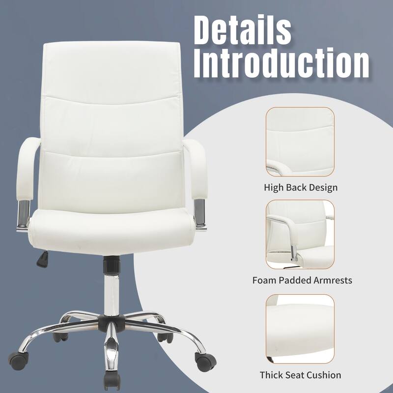 High Back Leather Ergonomic Swivel Executive Chair