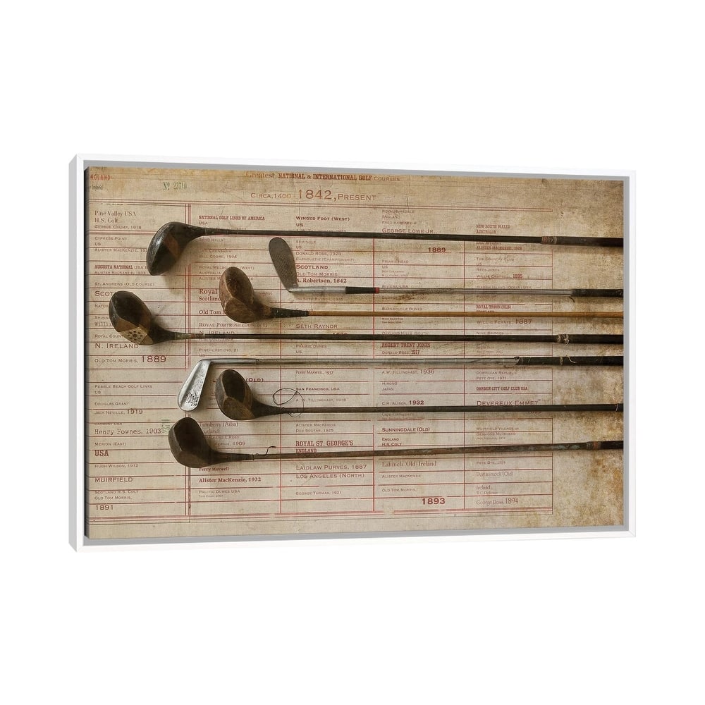 iCanvas "Golf II" by Symposium Design Framed Canvas Print