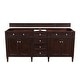 preview thumbnail 5 of 34, James Martin Vanities Brittany 72" Double Vanity, Burnished Mahogany Burnished Mahogany Cabinet Base Only - No Top