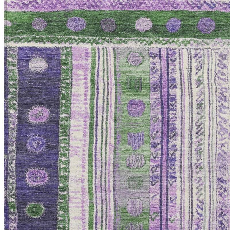 HomeRoots Striped Transitional Rectangle Outdoor Rug