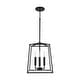 preview thumbnail 16 of 73, Thea 4-light Foyer Pendant Matte Black - 15"H x 12"W