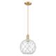 Option Clear Glass with White Rope / Champagne Bronze