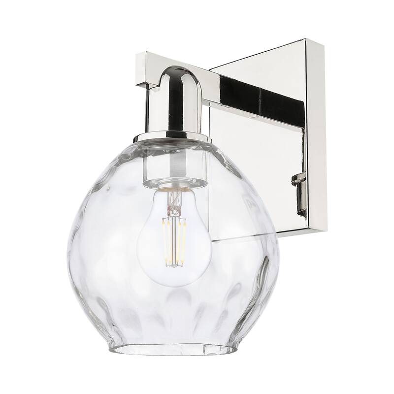 Innovations Lighting 716-1W-11-6 Waverly Sconce Waverly 11" Tall Wall - Polished Nickel / Clear