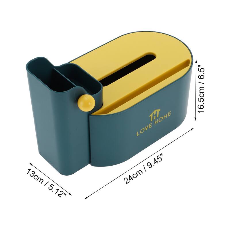 1 Pc Versatile Tissue Box Cover for Bedroom Table - Blue