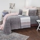 preview thumbnail 6 of 7, Collin Ivory Quilt Hand Quilted with Pin Tucks