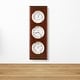 preview thumbnail 1 of 0, Howard Miller Shore Station Nautical, Transitional, Coastal, Wall Clock with Thermometer, Reloj De Pared Brown