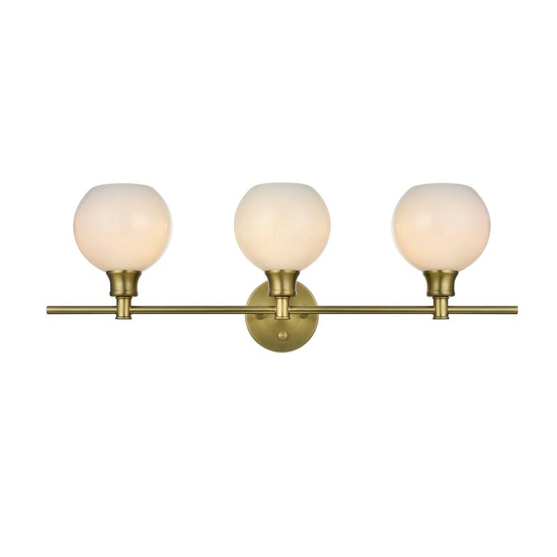 Camille 3-Light Frosted Glass Wall Sconce