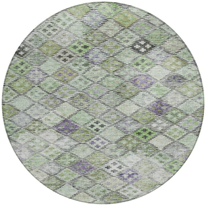 HomeRoots Geometric Transitional Rectangle Outdoor Rug
