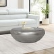 preview thumbnail 7 of 8, Pasargad Home Helios Drum Shape Coffee Table - W39" x D34.5" x H14.5"