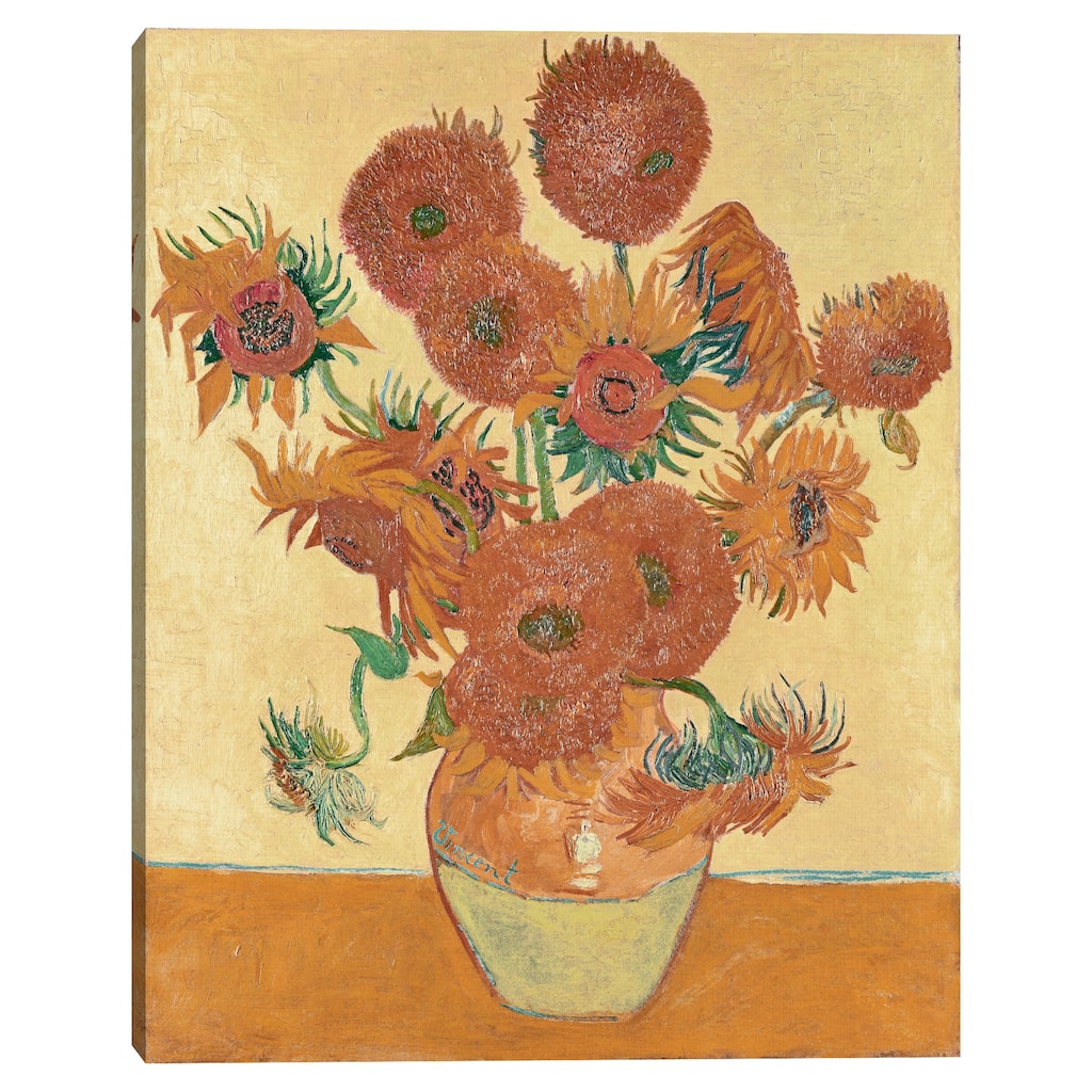 Sunflowers by Vincent Van Gogh Canvas Art Print
