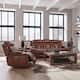 Option Sofa Recliner -Nature Chestnut Leather