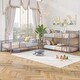preview thumbnail 3 of 7, Twin over Twin over Twin Triple Bed with Built-in Ladder, Safety Guardrails, Convertible to Three Beds
