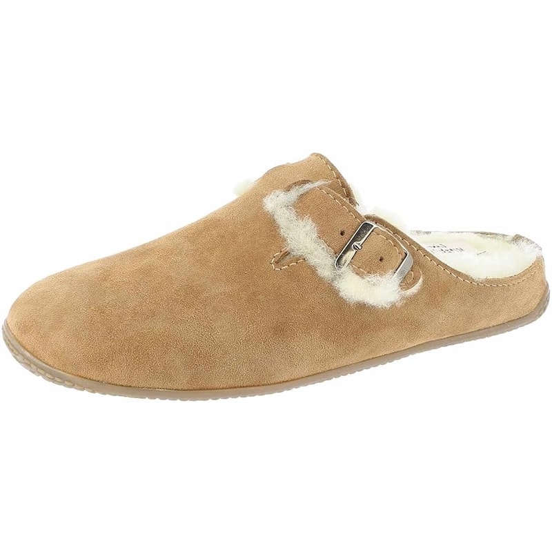 Living Kitzbuehel Unisex Winkel Lambswool Slipper - Chestnut - 39