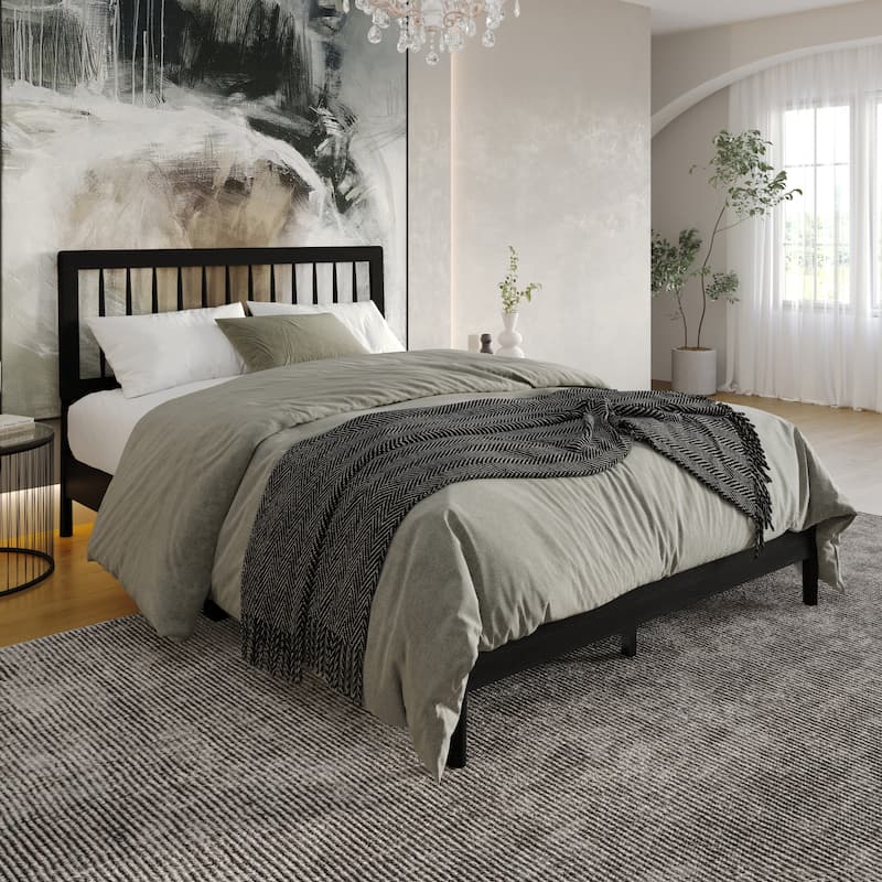 Clayfell Galena Wood Platform Bed