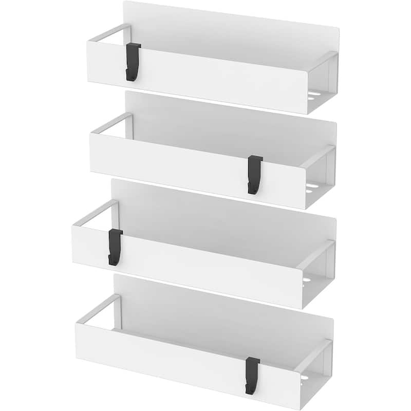4 Pack Magnetic Spice Storage Rack Organizer for Refrigerator and Oven