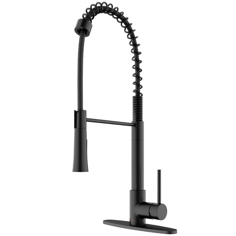 VIGO Laurelton 22" H Single Handle Pull-Down Sprayer Kitchen Faucet