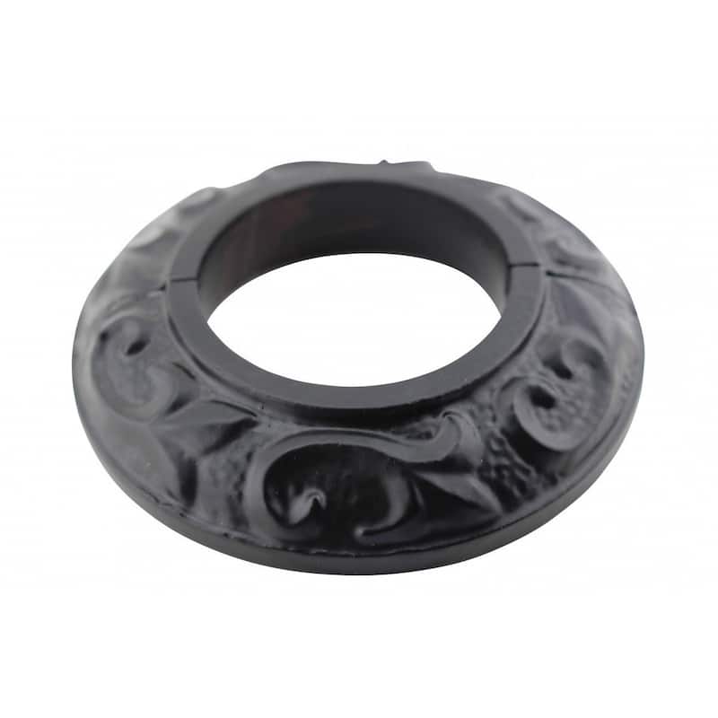Black Radiator Flanges Aluminum Escutcheon Ring Plate Plate 1.5" ID 3 1/4" OD IPS Rust Resistant Renovators Supply